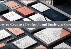 how to create a professional business card