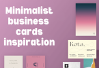 minimalist business card inspiration