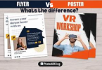 poster vs flyer – What’s the difference